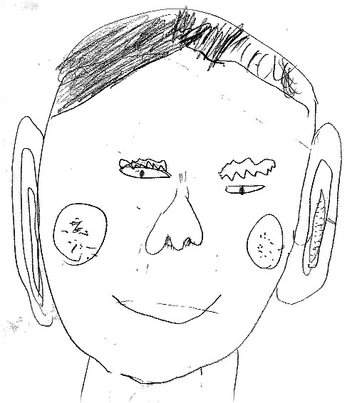 一分間で描いた松井秀喜似顔絵