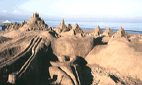 第1回メイン砂像・ガリバー